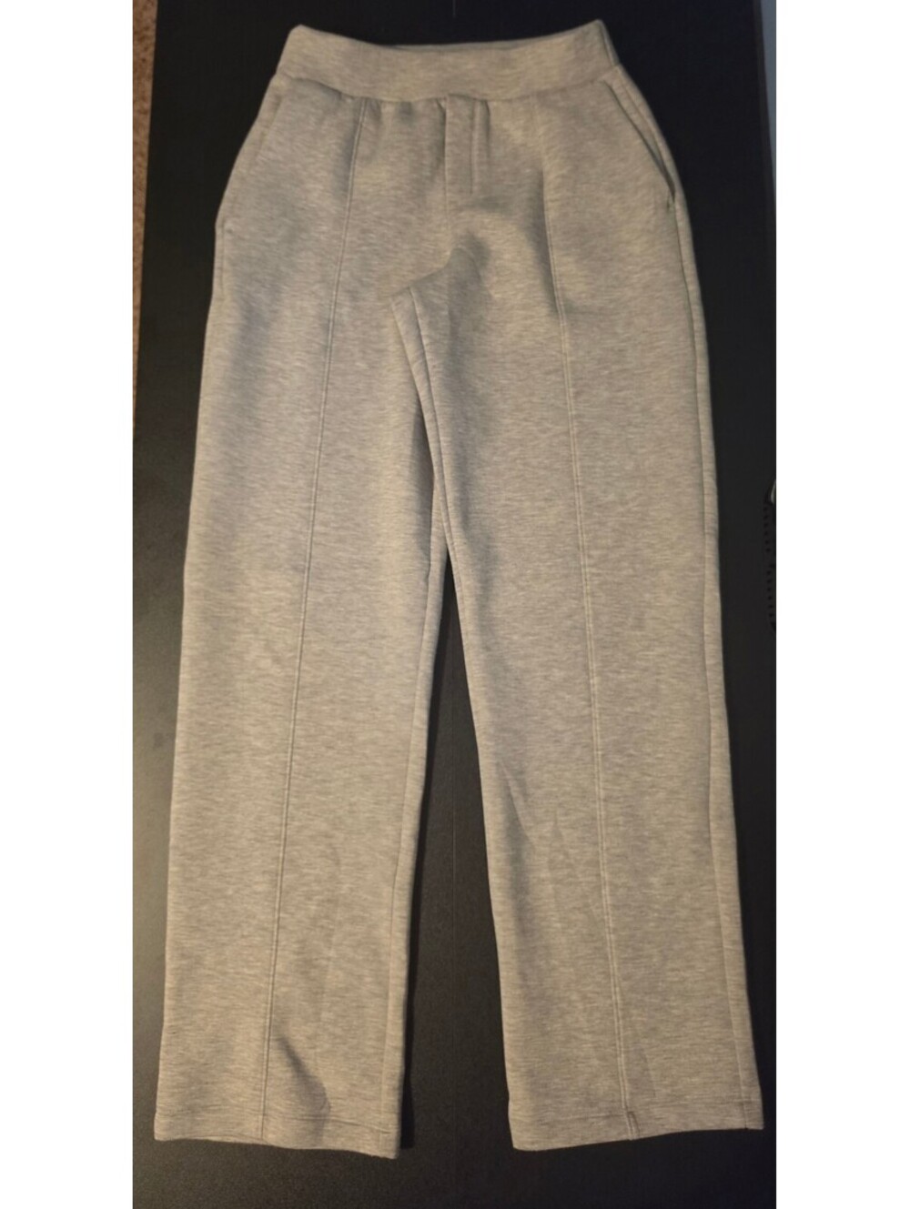 Old Navy Women’s XS High-Rise Bounce Fleece Wide Leg Pants Heather Gray